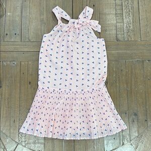 Janie and jack cross back floral drop waist pleated dress